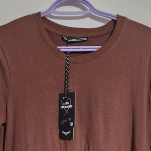 Thredable maternity dress, NWT, long sleeve smock dress